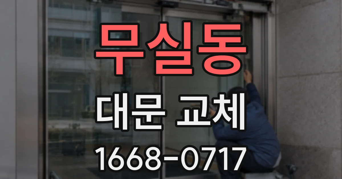 무실동 대문 교체
