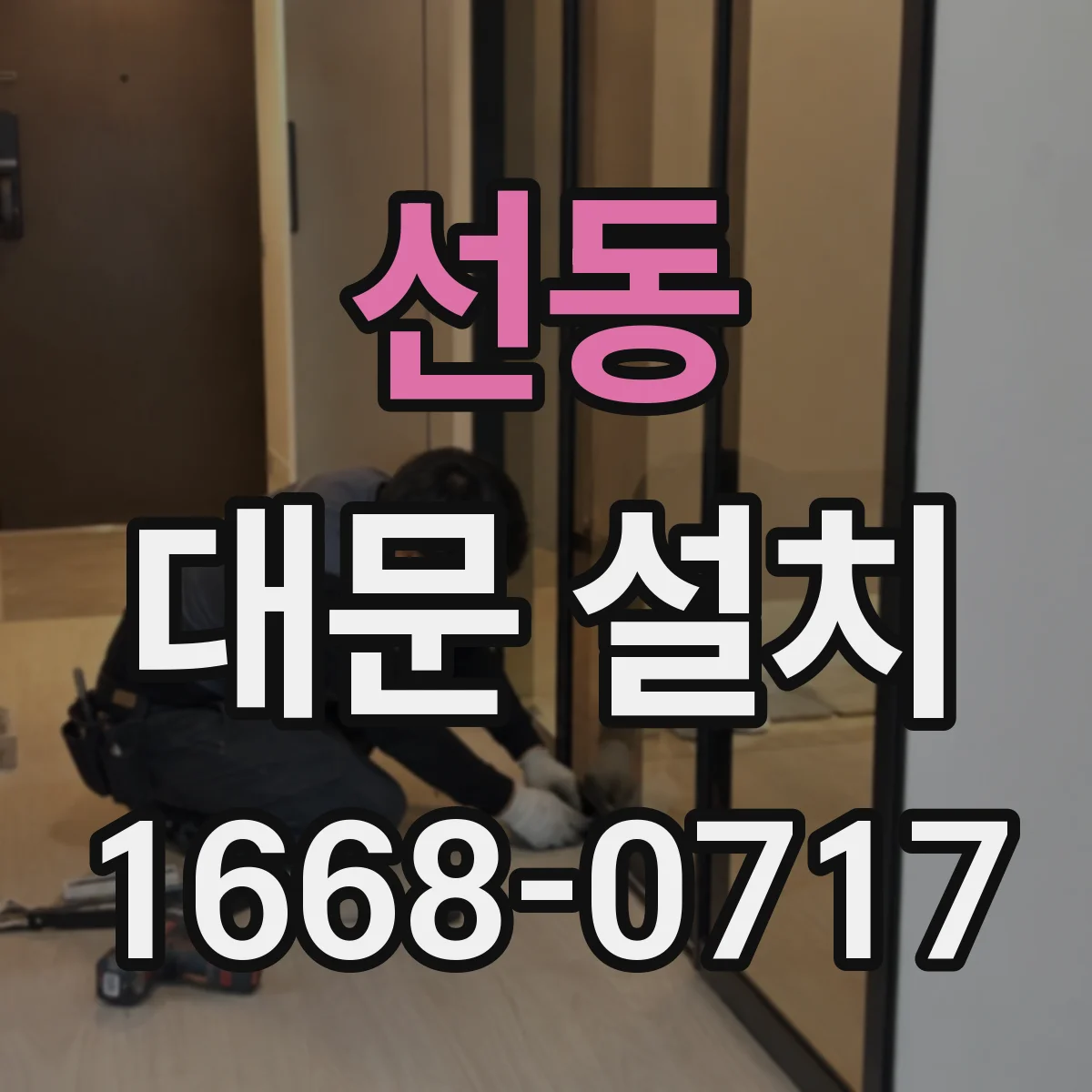 선동 대문 설치