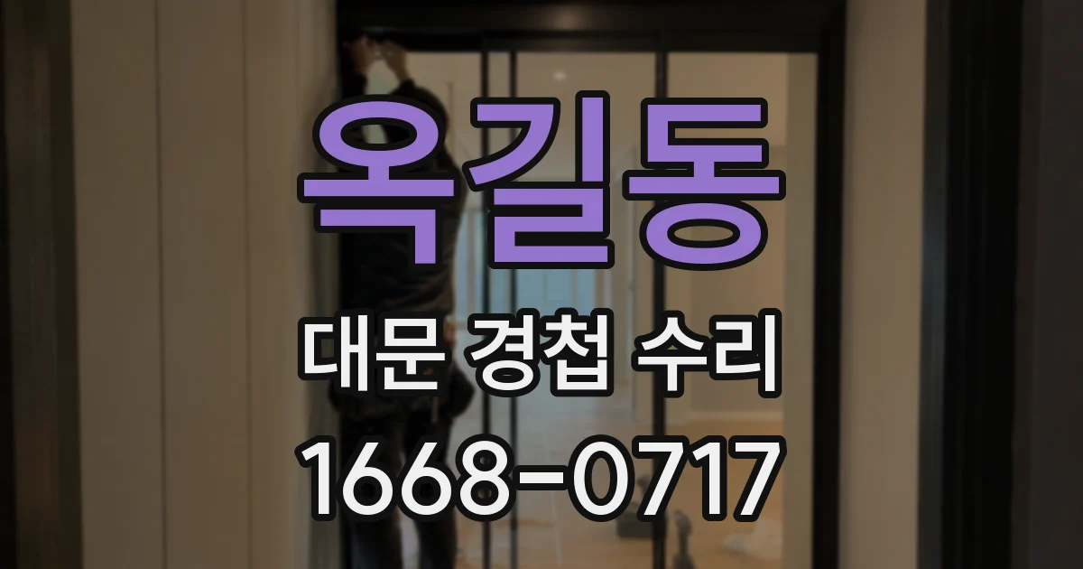 옥길동 대문 경첩 수리