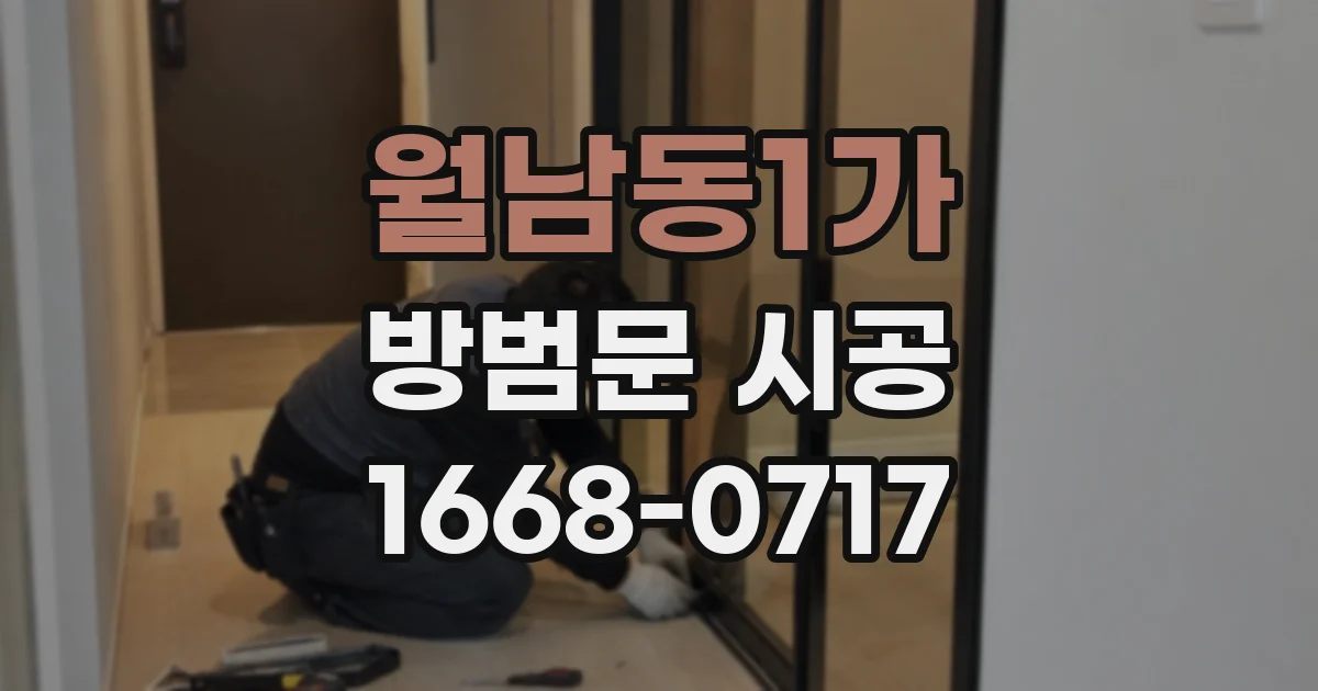 월남동1가 방범문 시공