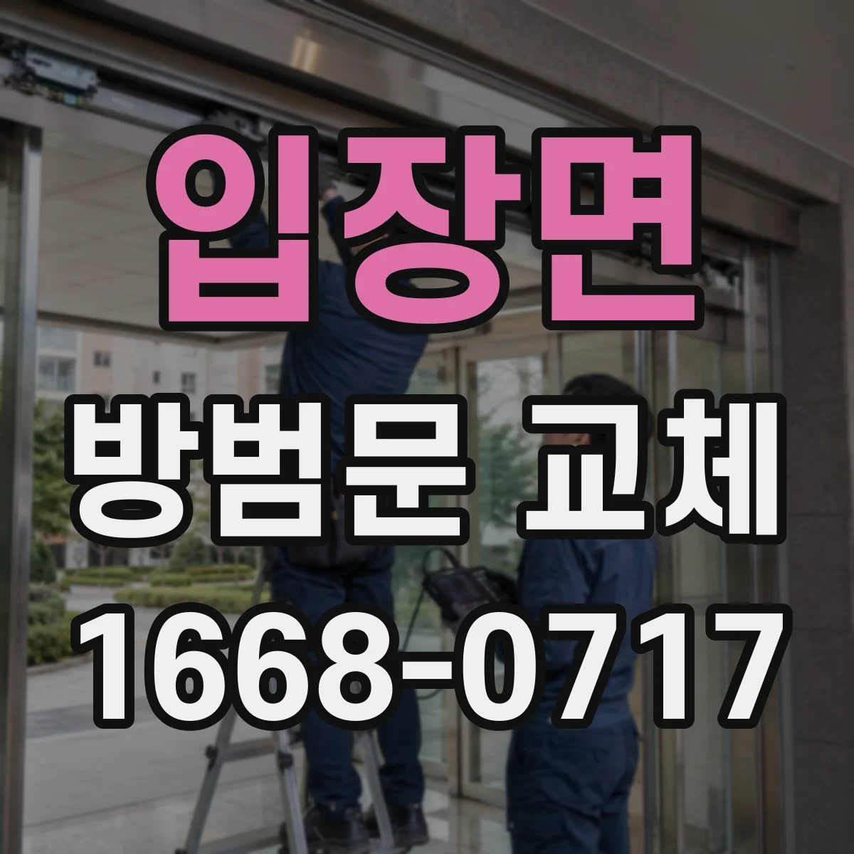 입장면 방범문 교체