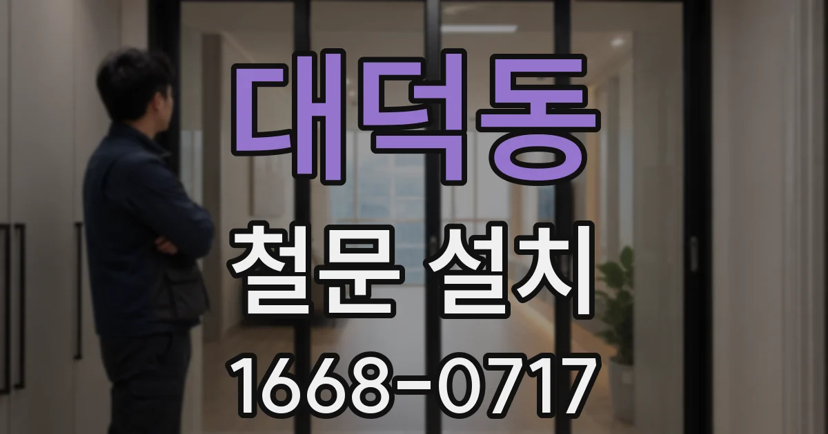 대덕동 철문 설치
