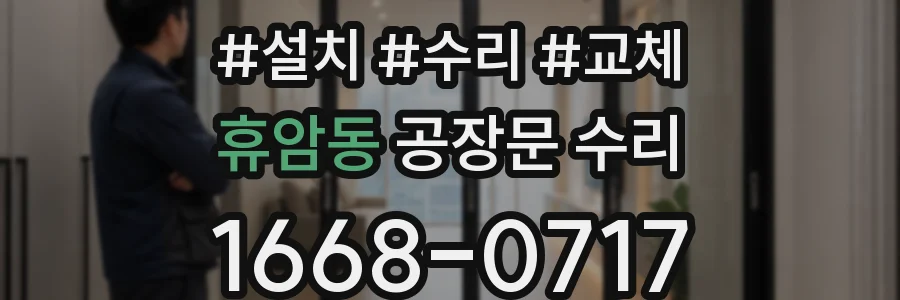 휴암동 공장문 수리