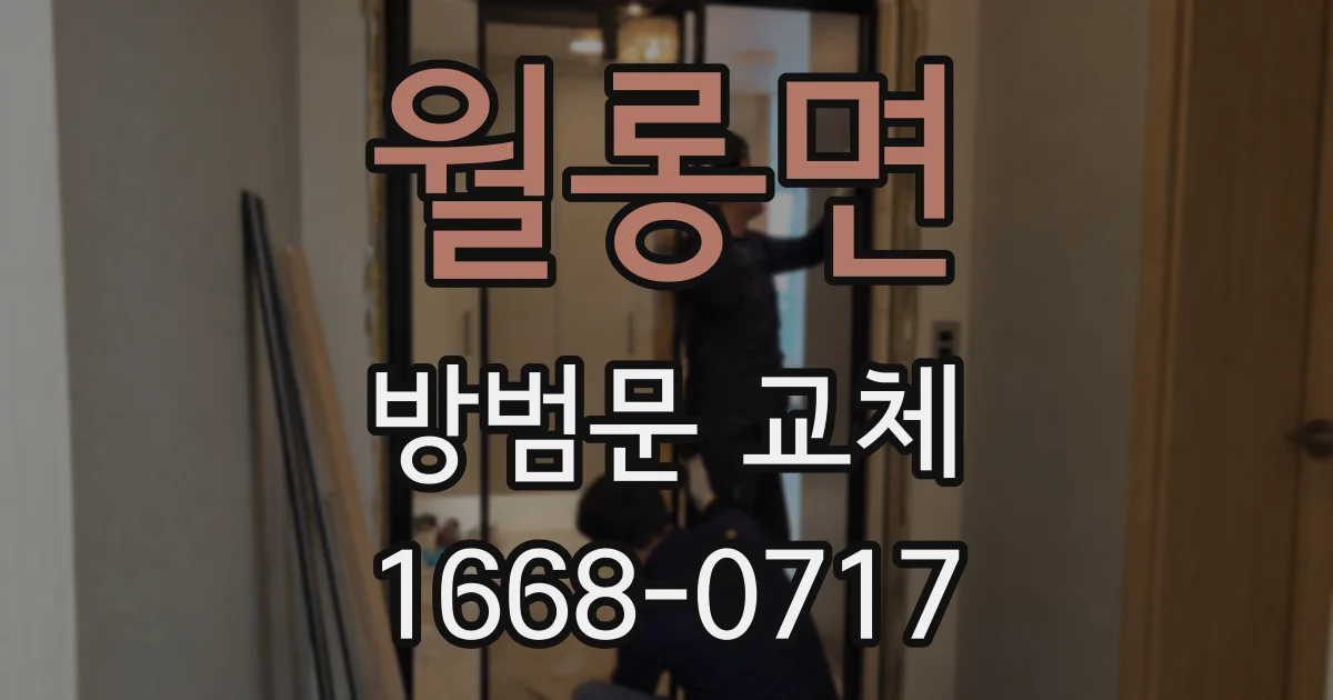월롱면 방범문 교체