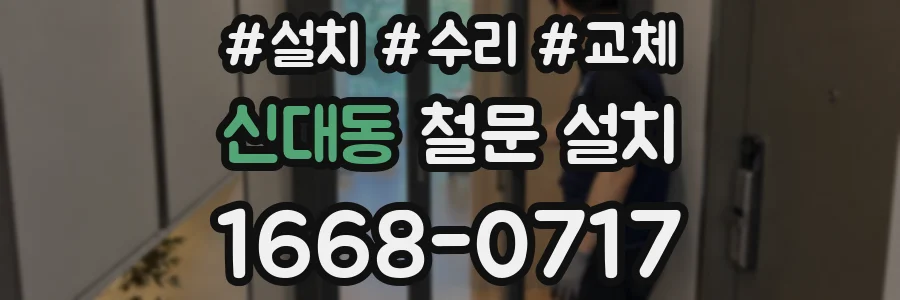 신대동 철문 설치