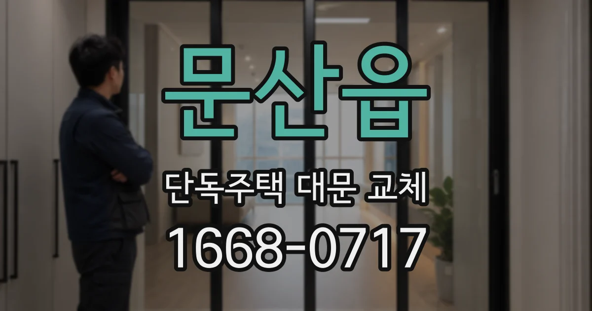 문산읍 단독주택 대문 교체