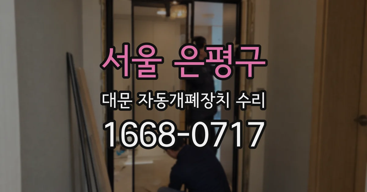 서울 은평구 대문 자동개폐장치 수리