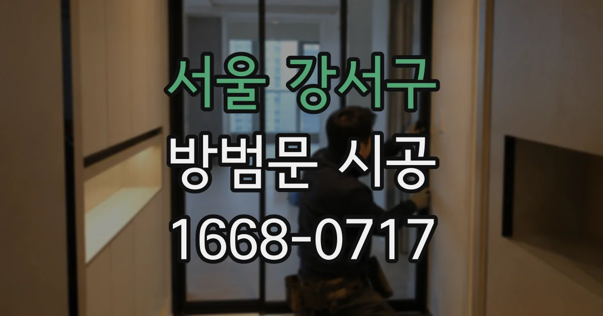 서울 강서구 방범문 시공