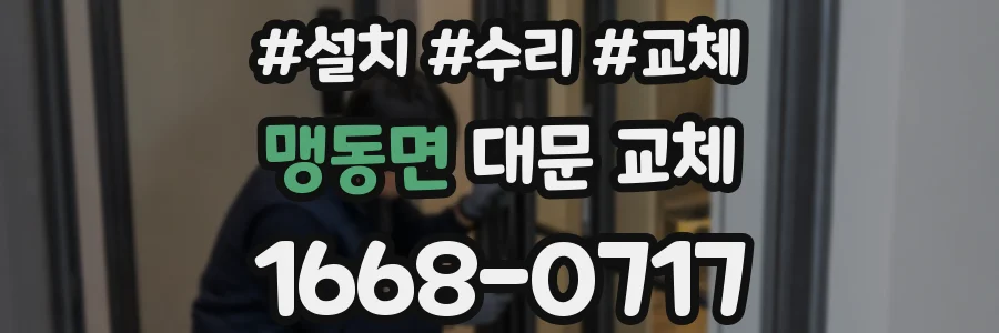 맹동면 대문 교체