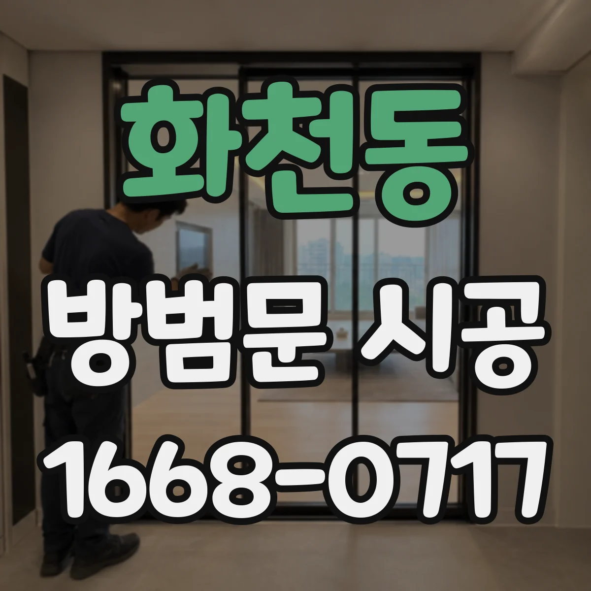 화천동 방범문 시공