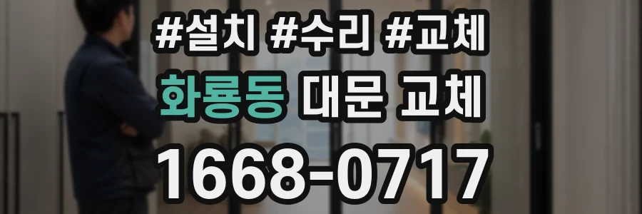화룡동 대문 교체