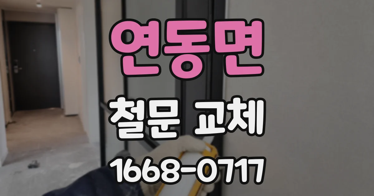 연동면 철문 교체