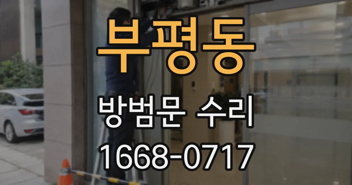 부평동 방범문 수리
