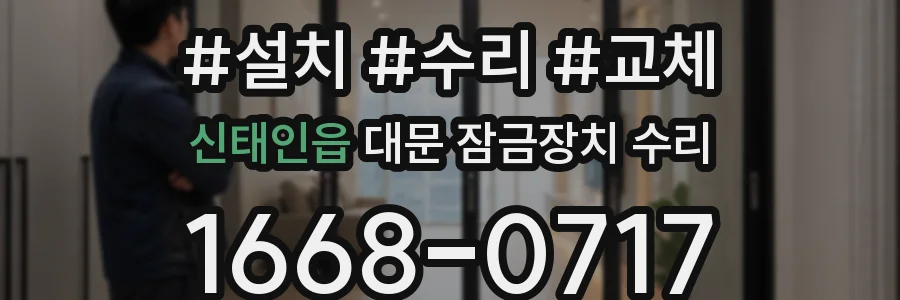 신태인읍 대문 잠금장치 수리