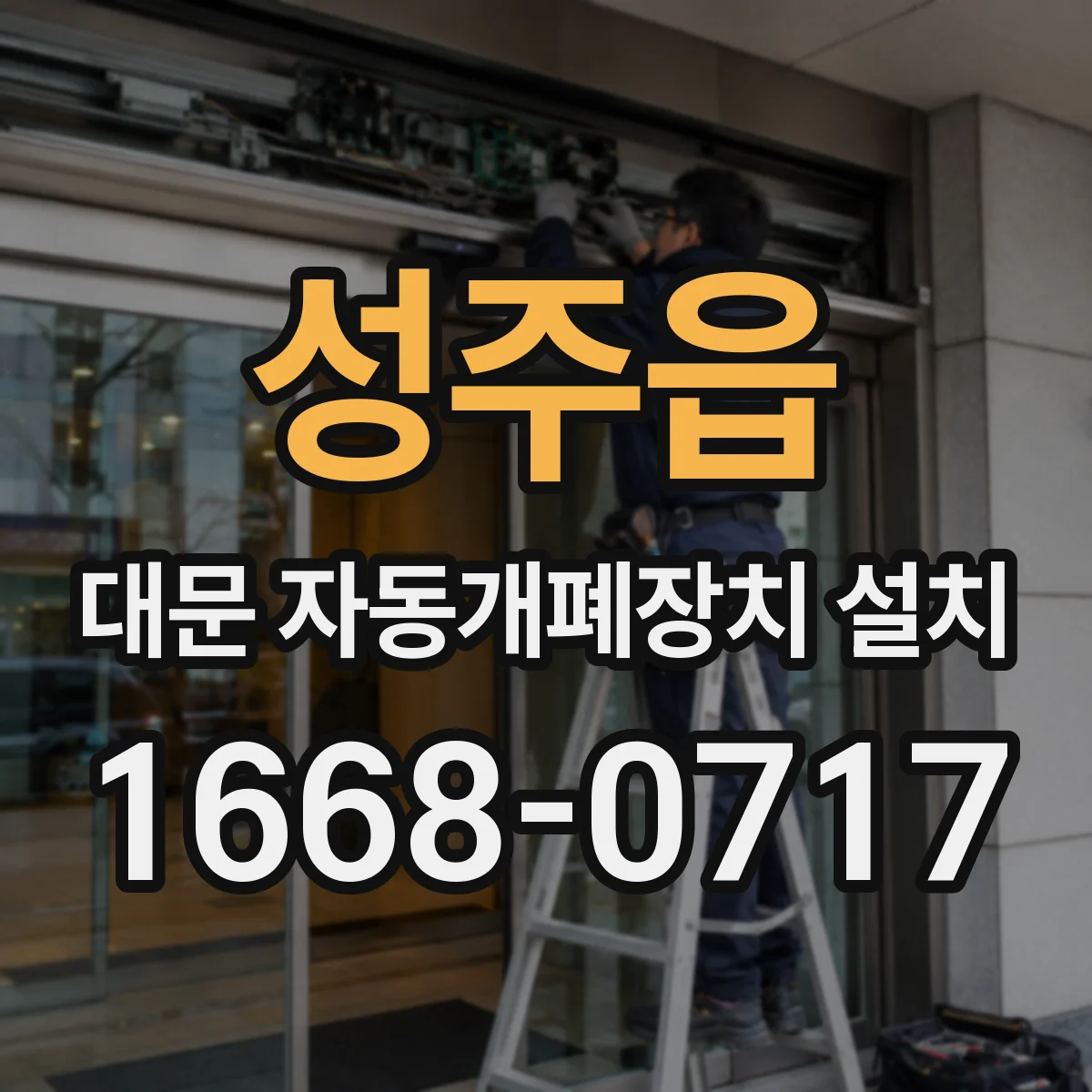 성주읍 대문 자동개폐장치 설치