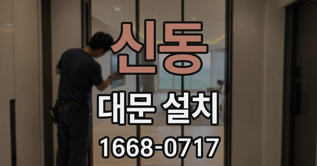 신동 대문 설치