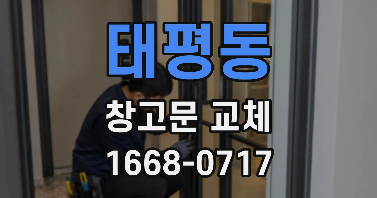 태평동 창고문 교체