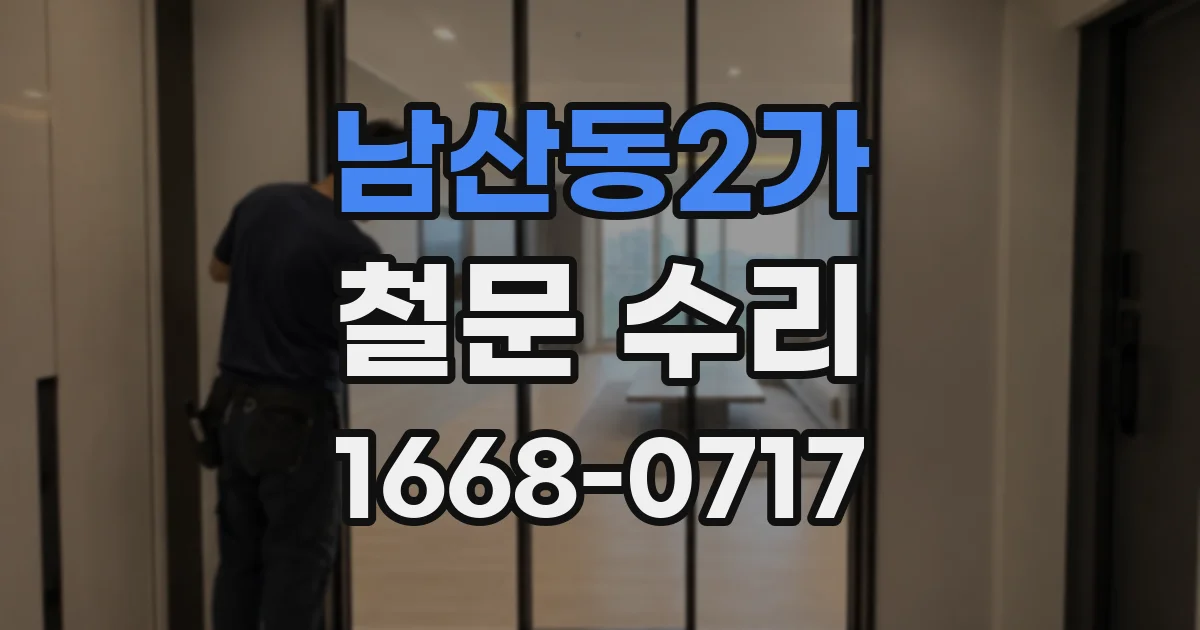 남산동2가 철문 수리
