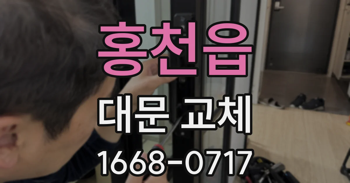 홍천읍 대문 교체