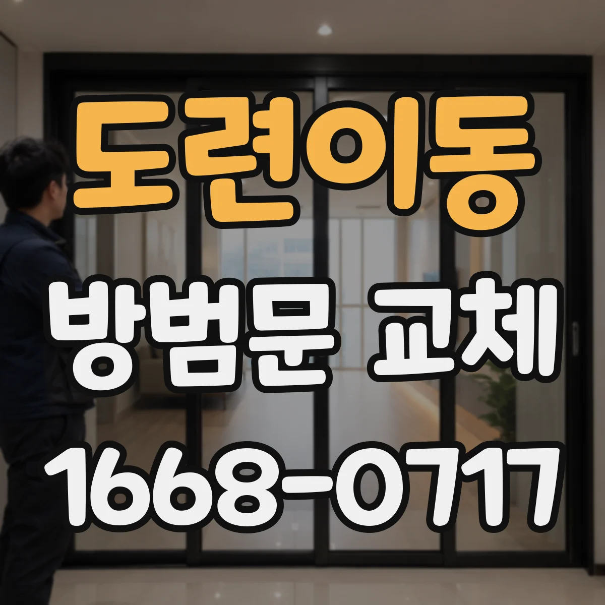 도련이동 방범문 교체