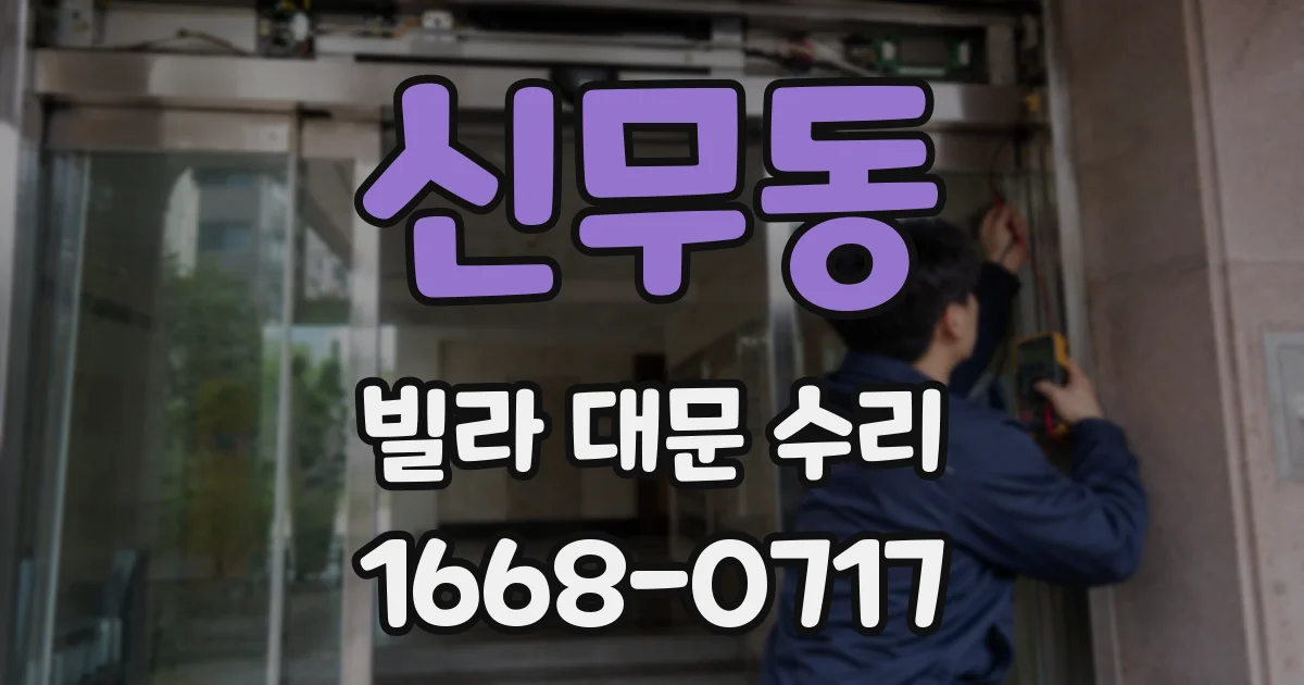 신무동 빌라 대문 수리
