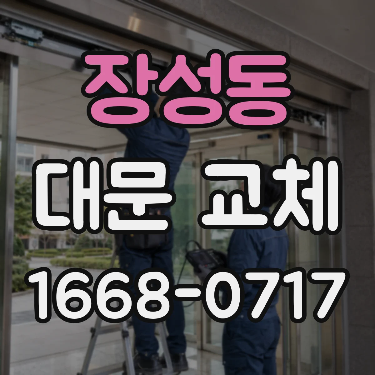 장성동 대문 교체