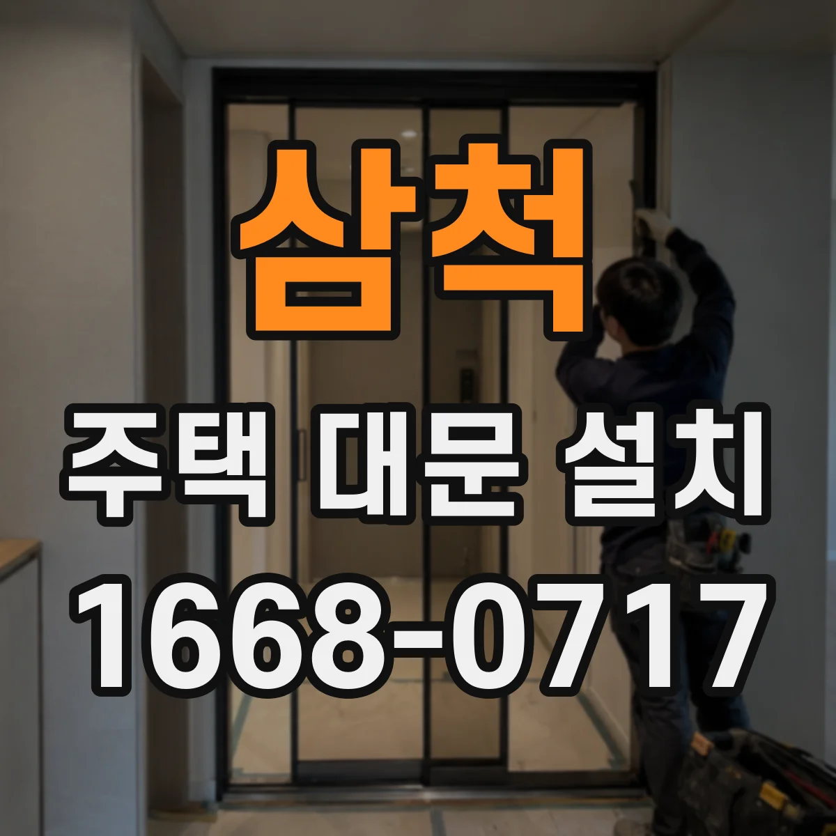 삼척 주택 대문 설치
