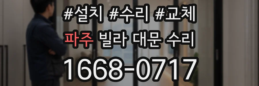 파주 빌라 대문 수리