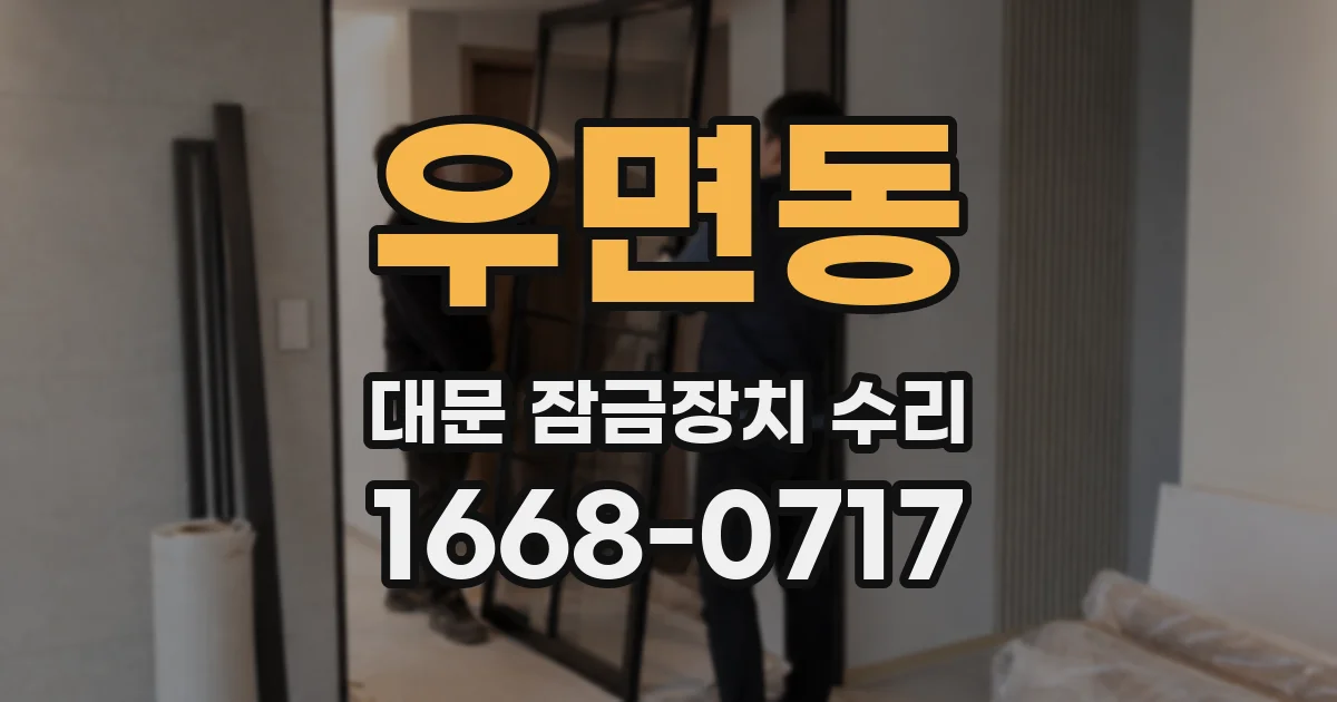 우면동 대문 잠금장치 수리