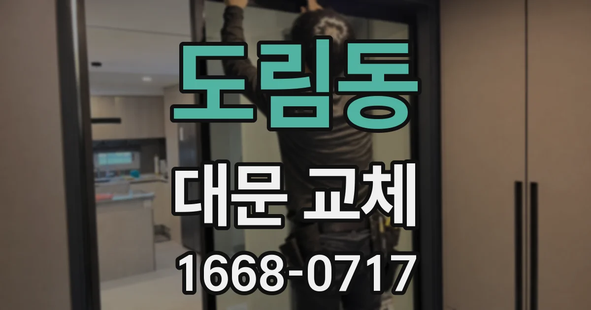 도림동 대문 교체
