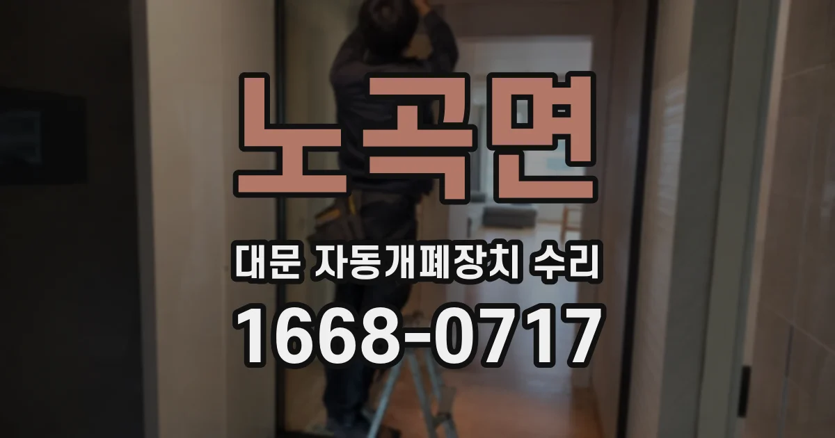 노곡면 대문 자동개폐장치 수리