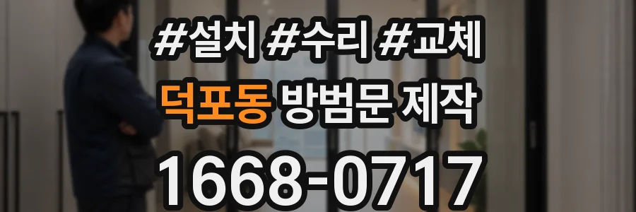 덕포동 방범문 제작