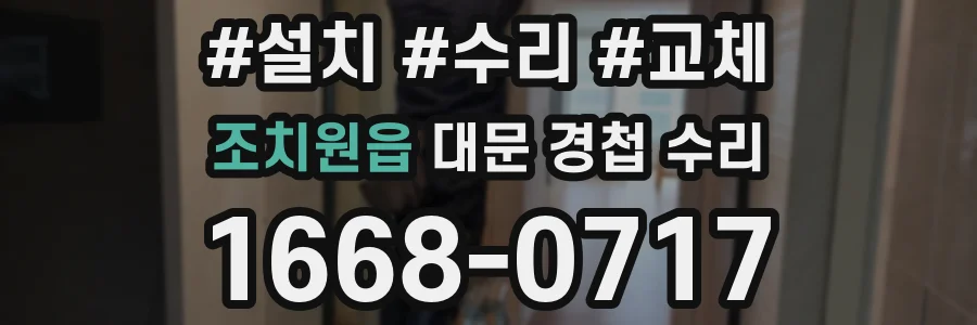 조치원읍 대문 경첩 수리