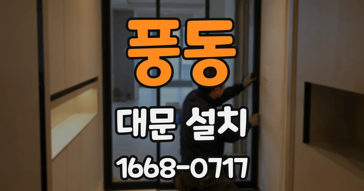 풍동 대문 설치