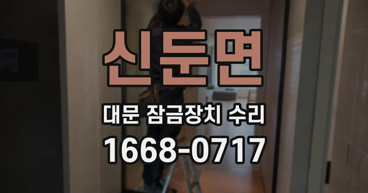 신둔면 대문 잠금장치 수리