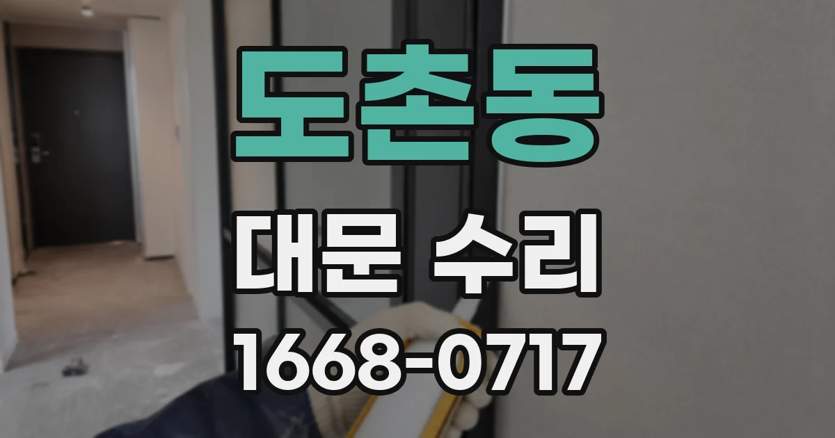 도촌동 대문 수리