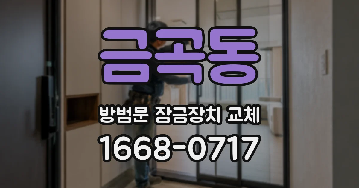 금곡동 방범문 잠금장치 교체