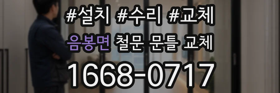 음봉면 철문 문틀 교체