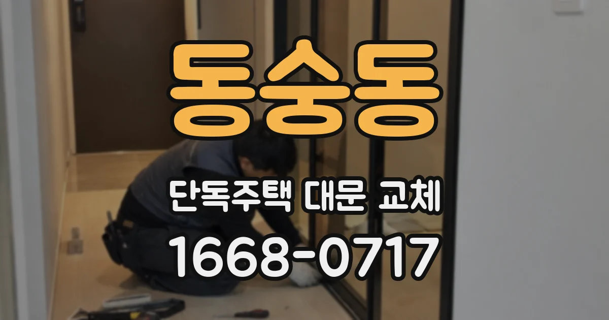 동숭동 단독주택 대문 교체