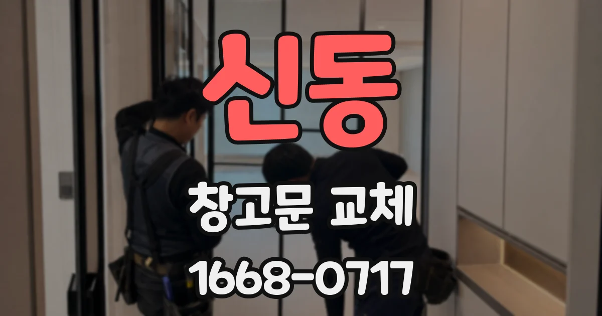 신동 창고문 교체