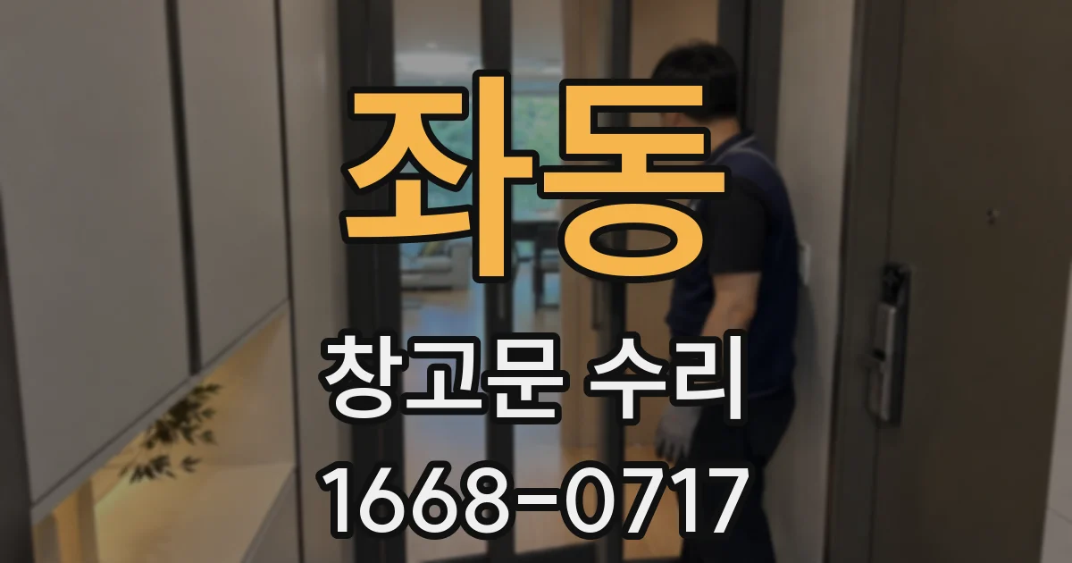 좌동 창고문 수리