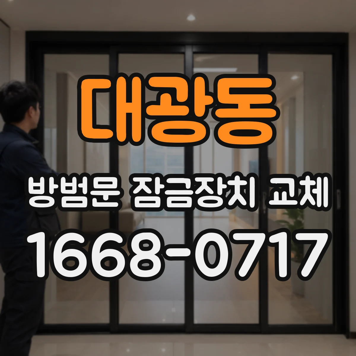 대광동 방범문 잠금장치 교체