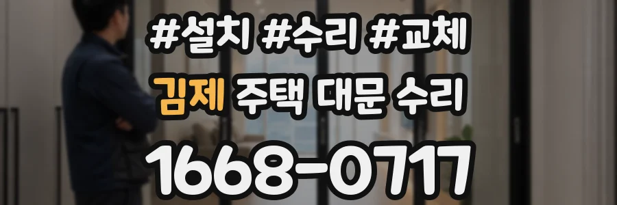 김제 주택 대문 수리