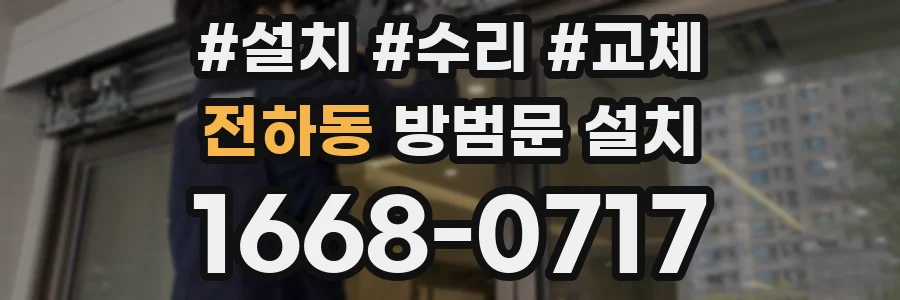 전하동 방범문 설치