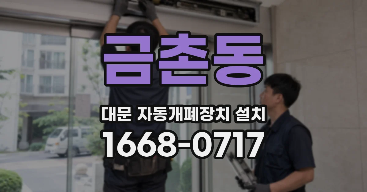 금촌동 대문 자동개폐장치 설치