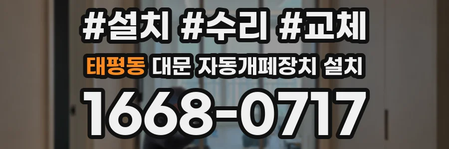 태평동 대문 자동개폐장치 설치