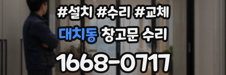 대치동 창고문 수리
