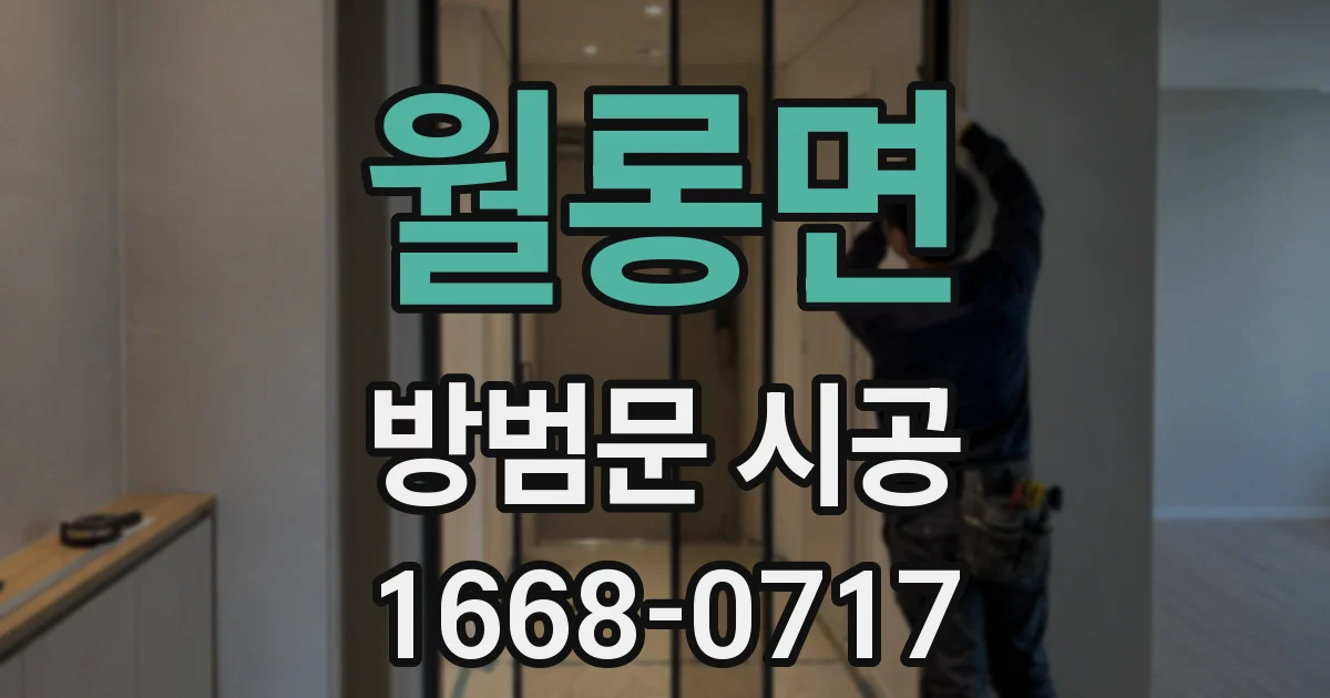 월롱면 방범문 시공