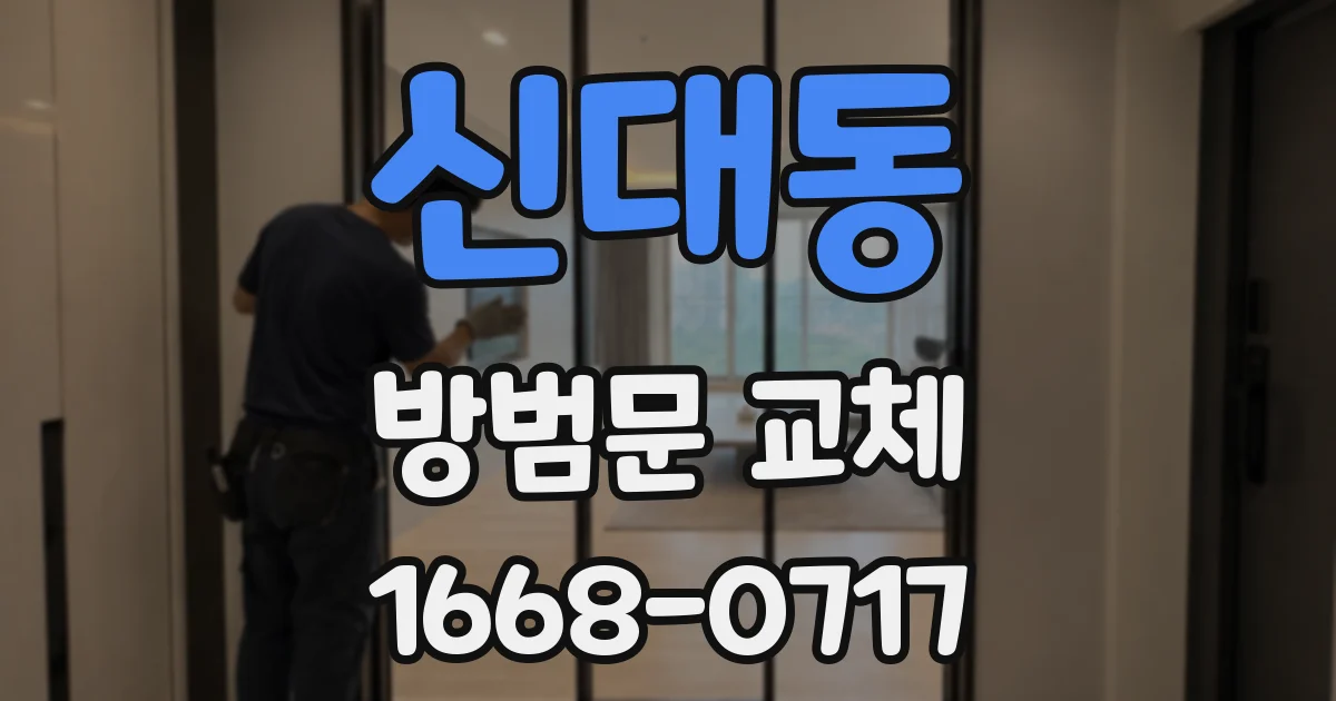 신대동 방범문 교체