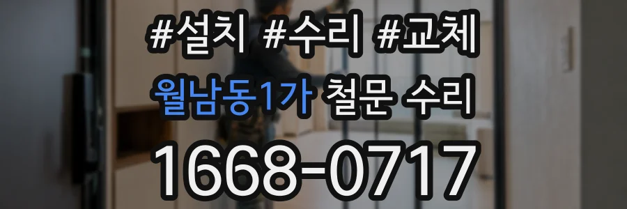 월남동1가 철문 수리